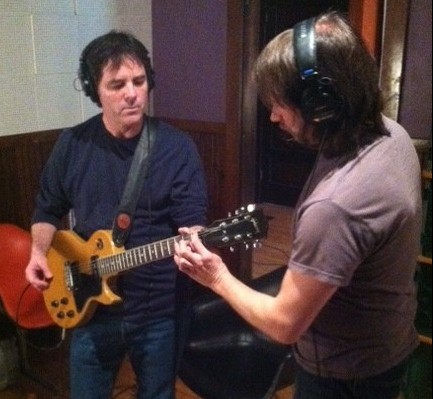 Yours truly with his trusty Les Paul at Goon Lagoon studios 
