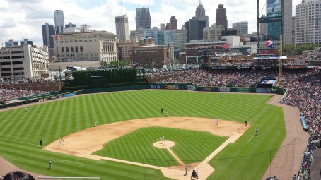 Comerica Park, home of the Detroit Tigers 